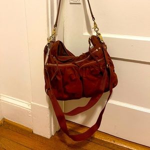 Sale!! MZ Wallace Paige Bedford Crossbody Burgundy